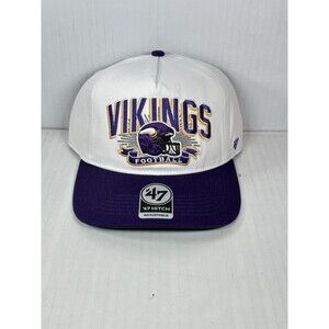 47 Brand Minnesota Vikings NFL Football Hitch Adjustable SnapBack Hat Cap NEW
